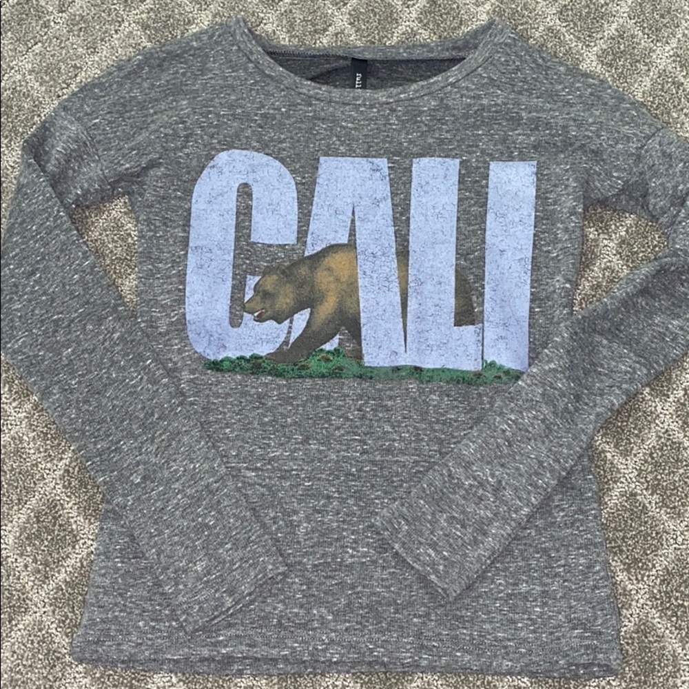 Grey long sleeve CALI shirt